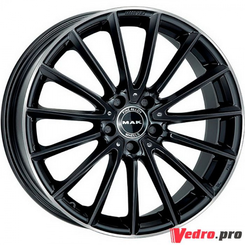 Колесный диск MAK Komet 8x18 5x112 ET5 DIA66.6 Gloss Black Mirror Ring