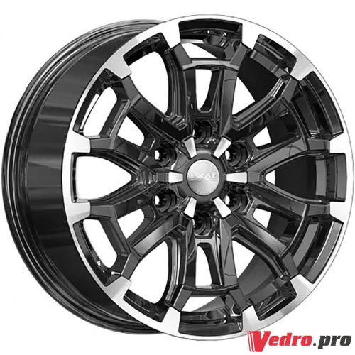Колесный диск SKAD Авилис 8x18 6x139.7 ET36 DIA100.1 Черный с полированной лицевой поверхностью