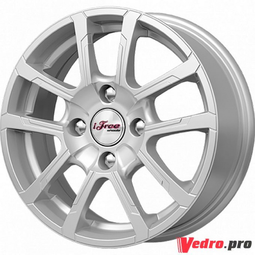 Колесный диск iFree Слайдер (КС587) 5.5x14 4x98 ET34 DIA58.6 Серебристый