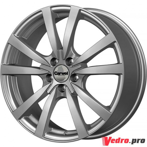 Колесный диск Carwel Гранд 131 7x17 5x108 ET45 DIA67.1 Серебристый металлик