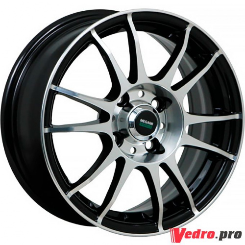 Колесный диск Megami MGM-3 6x15 4x100 ET40 DIA67.1 BKF