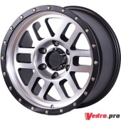 Колесный диск Lizardo XH334 9x17 6x139.7 ET-12 DIA106.1 Spoke machine /lip matt black