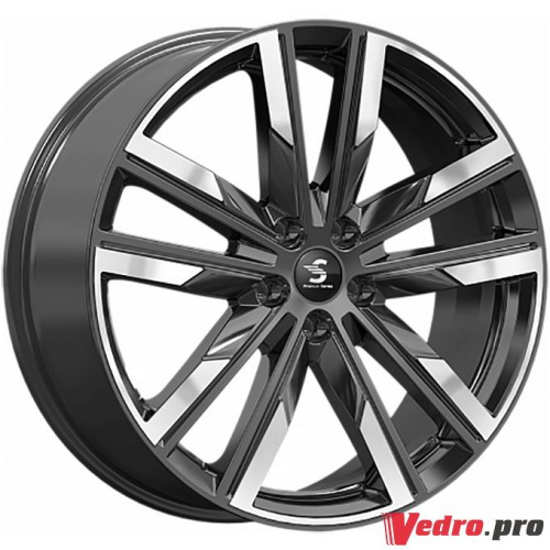 Колесный диск Premium Series КР014 8x20 5x114.3 ET45 DIA67.1 Черный глянцевый с полированной лицевой поверхностью