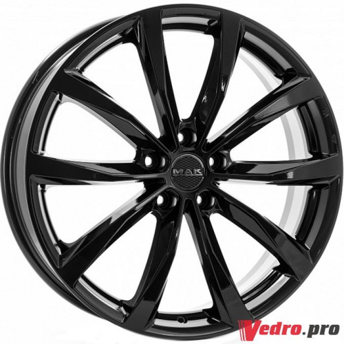 Колесный диск MAK WOLF 7.5x17 5x110 ET30 DIA65.1 Gloss Black