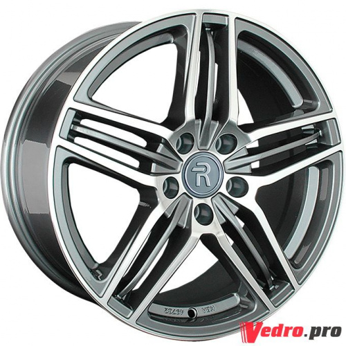 Колесный диск LegeArtis A91 8x17 5x112 ET39 DIA66.6 Антрацитовый с полированной лицевой поверхностью