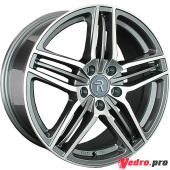 Колесный диск LegeArtis A91 8x17 5x112 ET39 DIA66.6 Антрацитовый с полированной лицевой поверхностью