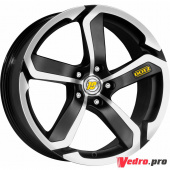 Колесный диск DOTZ Hanzo 9.5x19 5x112 ET27 DIA70.1 Черный с полированной лицевой поверхностью