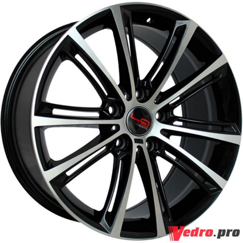 Колесный диск LegeArtis Concept-B528 8x18 5x120 ET43 DIA72.6 Черный с полированной лицевой поверхностью