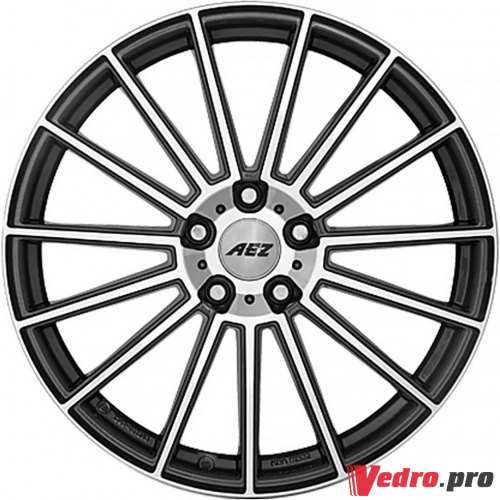 Колесный диск AEZ Steam 8x19 5x112 ET30 DIA66.6 Антрацитовый с полированной лицевой поверхностью