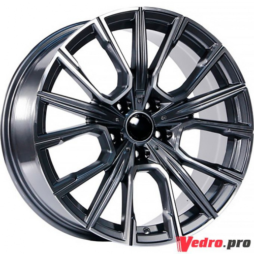 Колесный диск LegeArtis Concept-B543 9.5x19 5x112 ET39 DIA66.6 Антрацитовый с полированной лицевой поверхностью