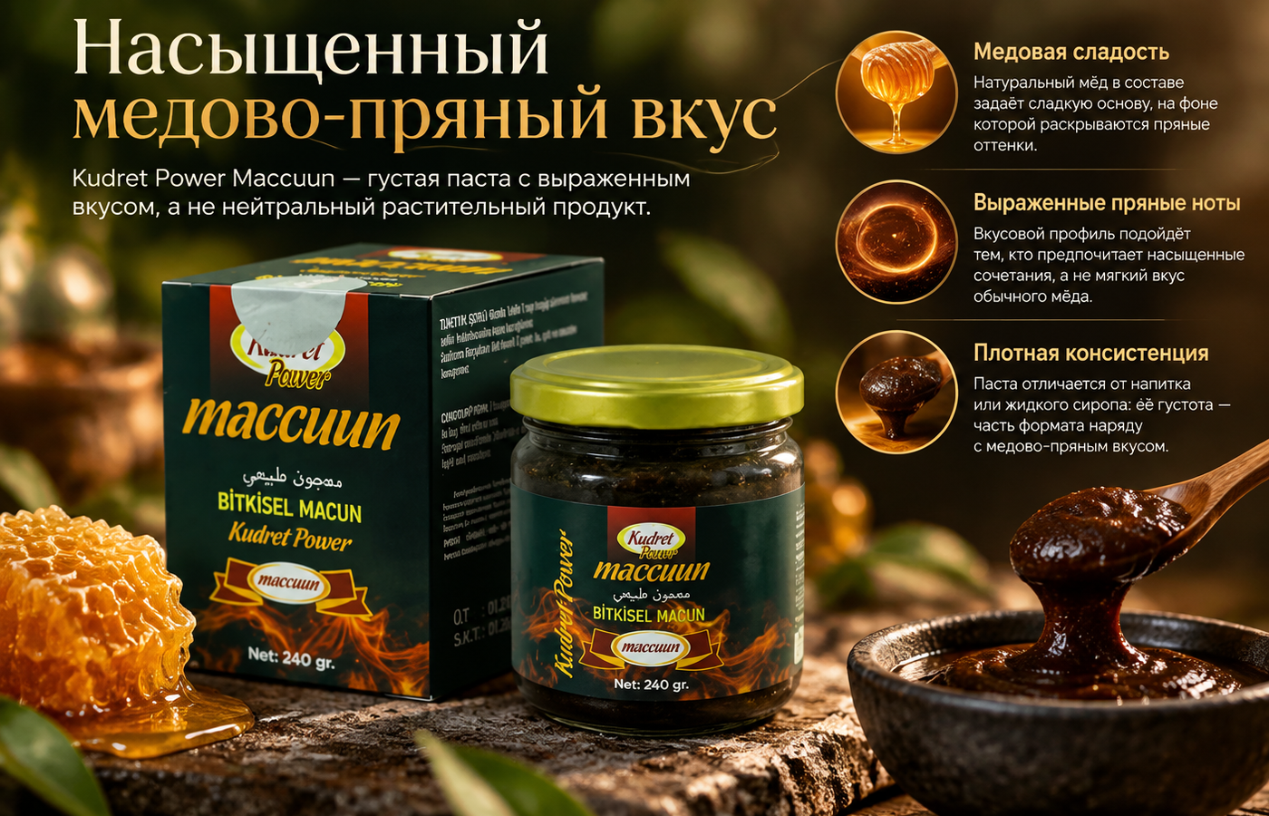 Насыщенный медово-пряный вкус