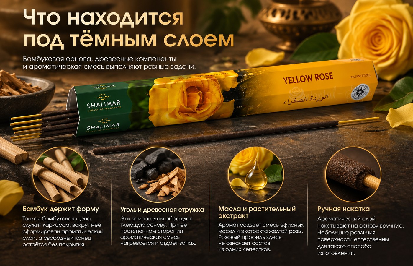 Что находится под тёмным слоем