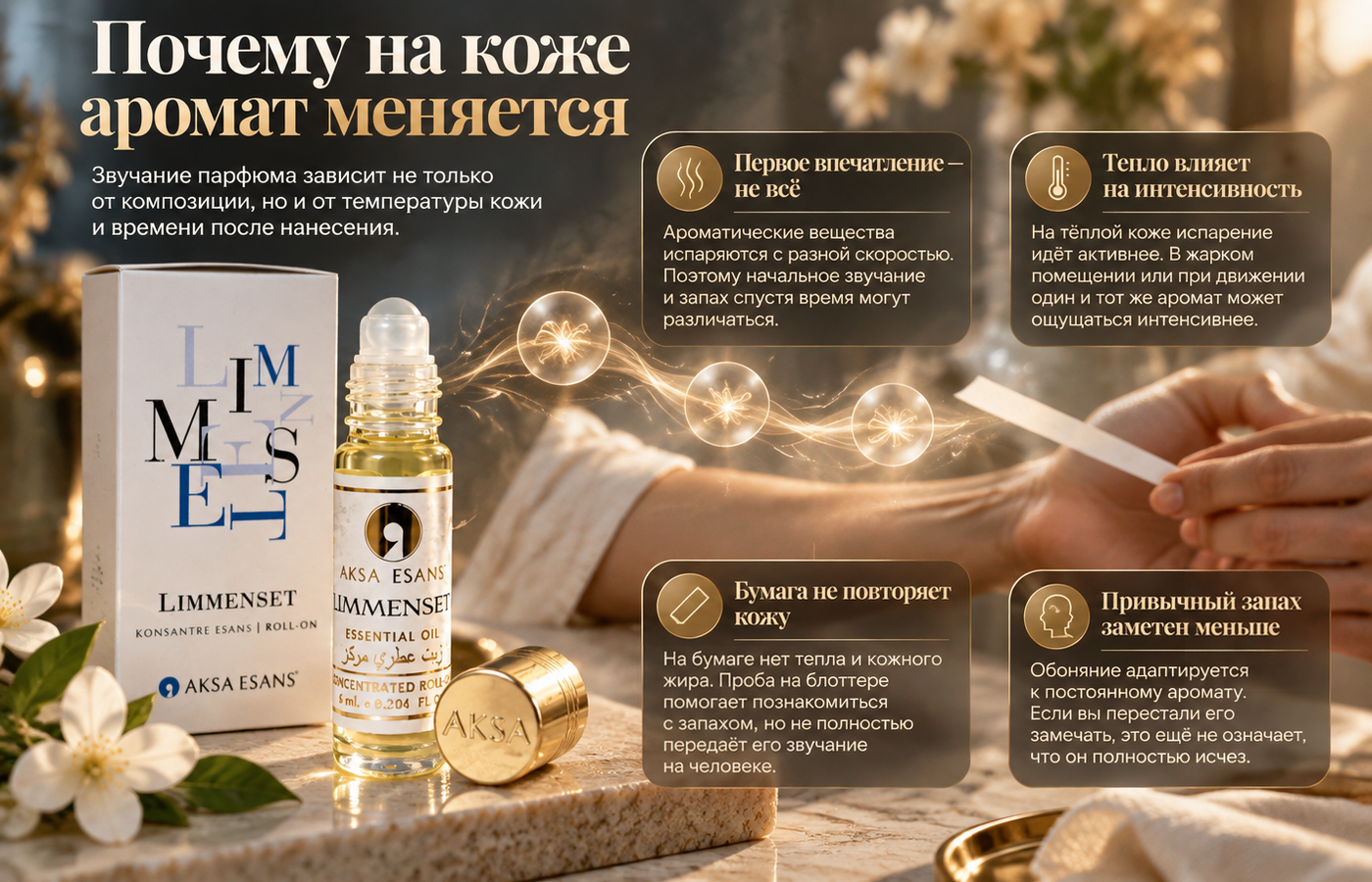 Почему на коже аромат меняется