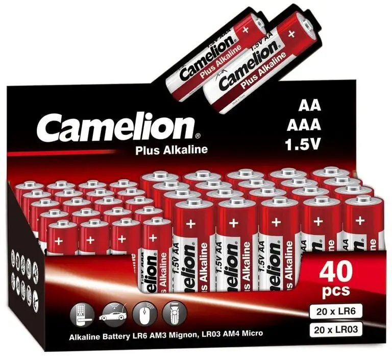 Батарейка алкалиновая щелочная Camelion 20 AA + 20 AAA