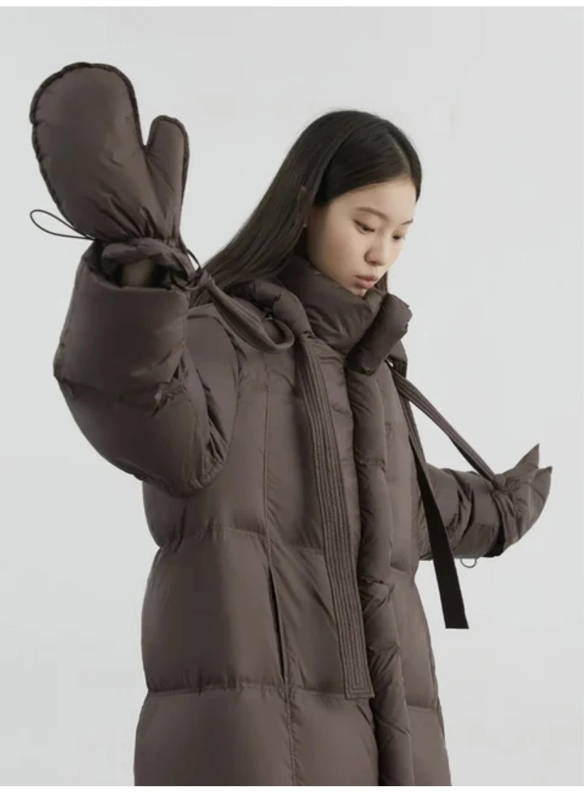 CHIC VEN белые пуховики из нейлона