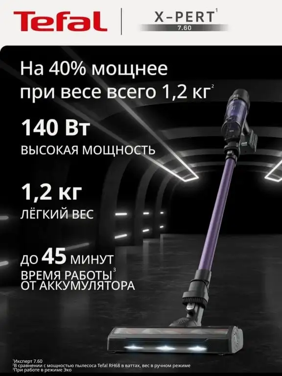 Пылесос вертикальный беспроводной Tefal X-Pert 7.60 TY6A31WO