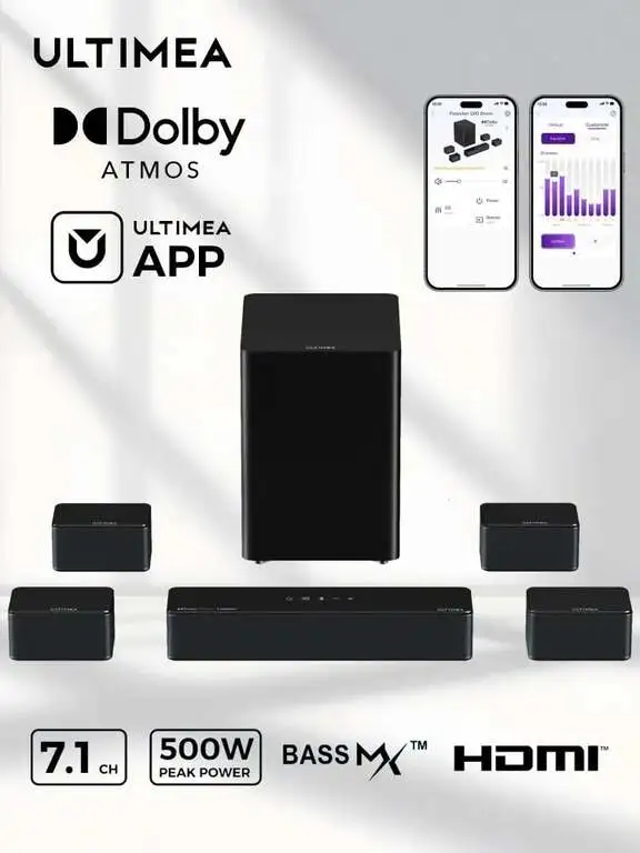 Саундбар ULTIMEA 7.1 Poseidon D80 Boom