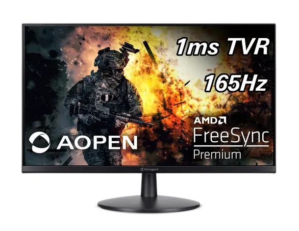Монитор игровой AOPEN 24MV1YP (23.8", VA, 1920х1080, 165Гц, черный)