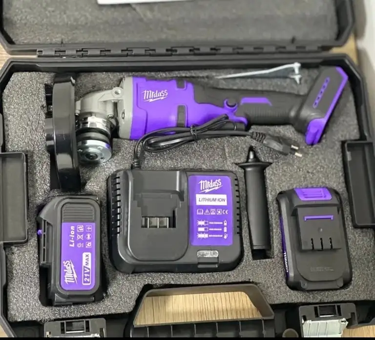 Аккумуляторное УШМ бесщеточная 125мм 4000 А/ч 21в