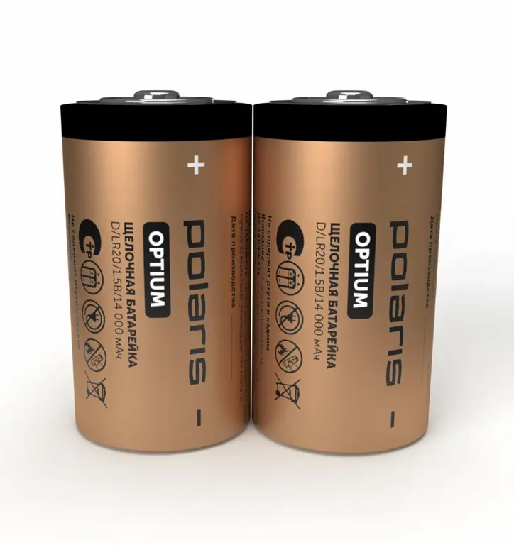 Батарейки щелочные Polaris PB LR20 OPTIUM