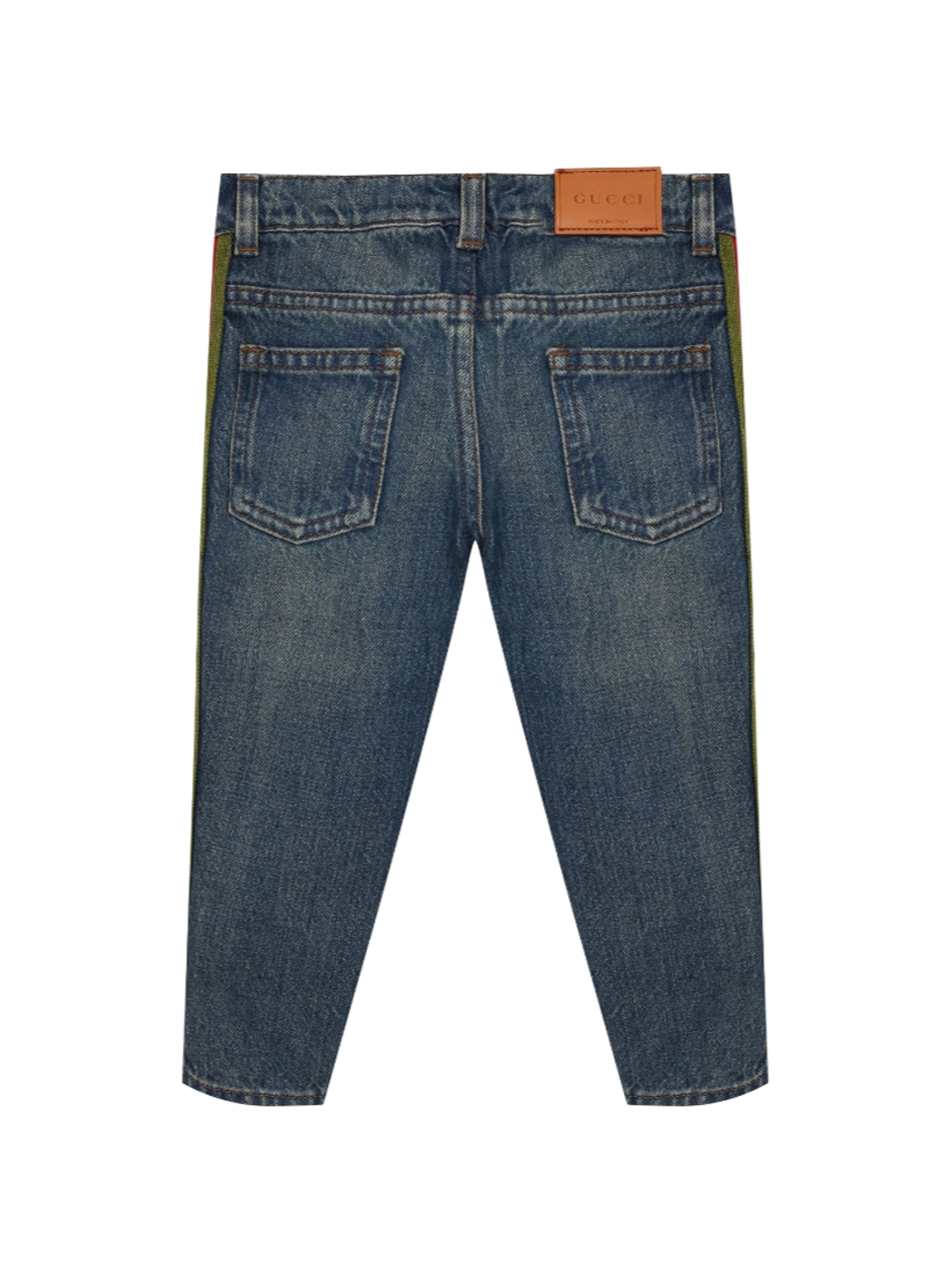 Gucci Straight jeans with side stripes for newborns - buy for