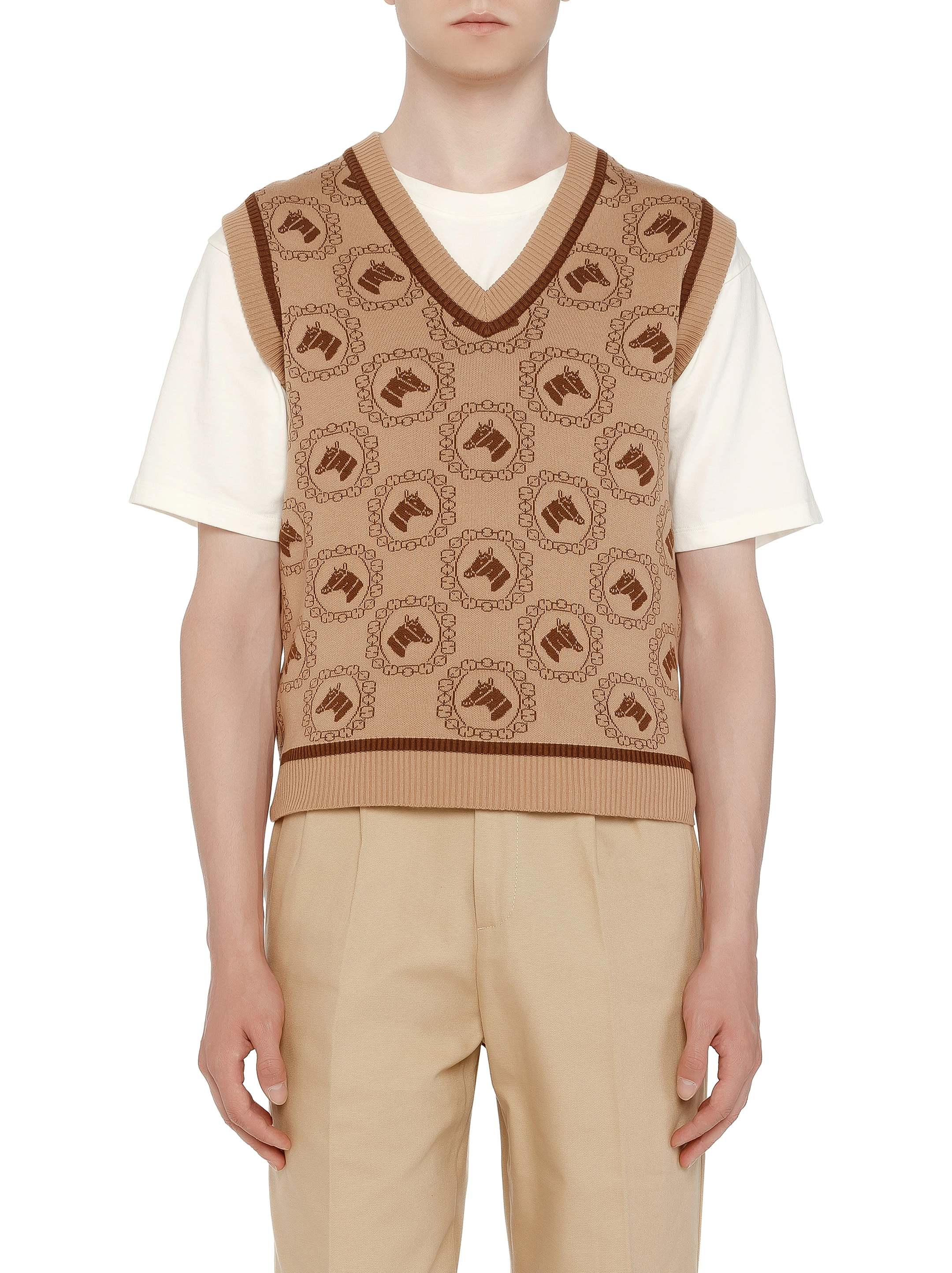 新品✨セーター【GUCCI★20/21秋冬】WOOL JACQUARD VEST Gucci women's Jacquard knitted vest - buy for 561000 KZT in the