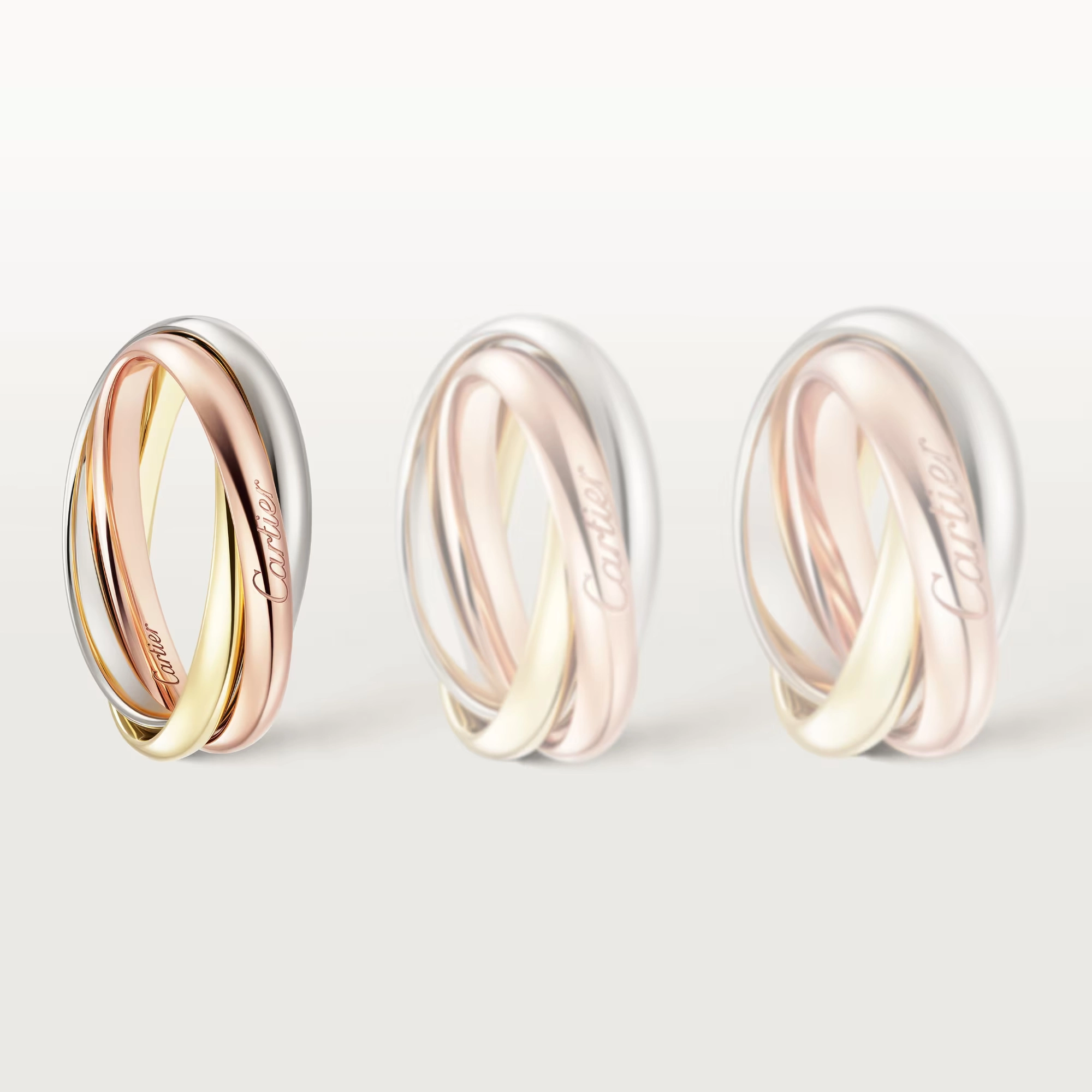 アクセサリー Cartier Trinity Ring 750 47 Cartier Trinity Ring White gold 750 - buy for 1011000 KZT in the