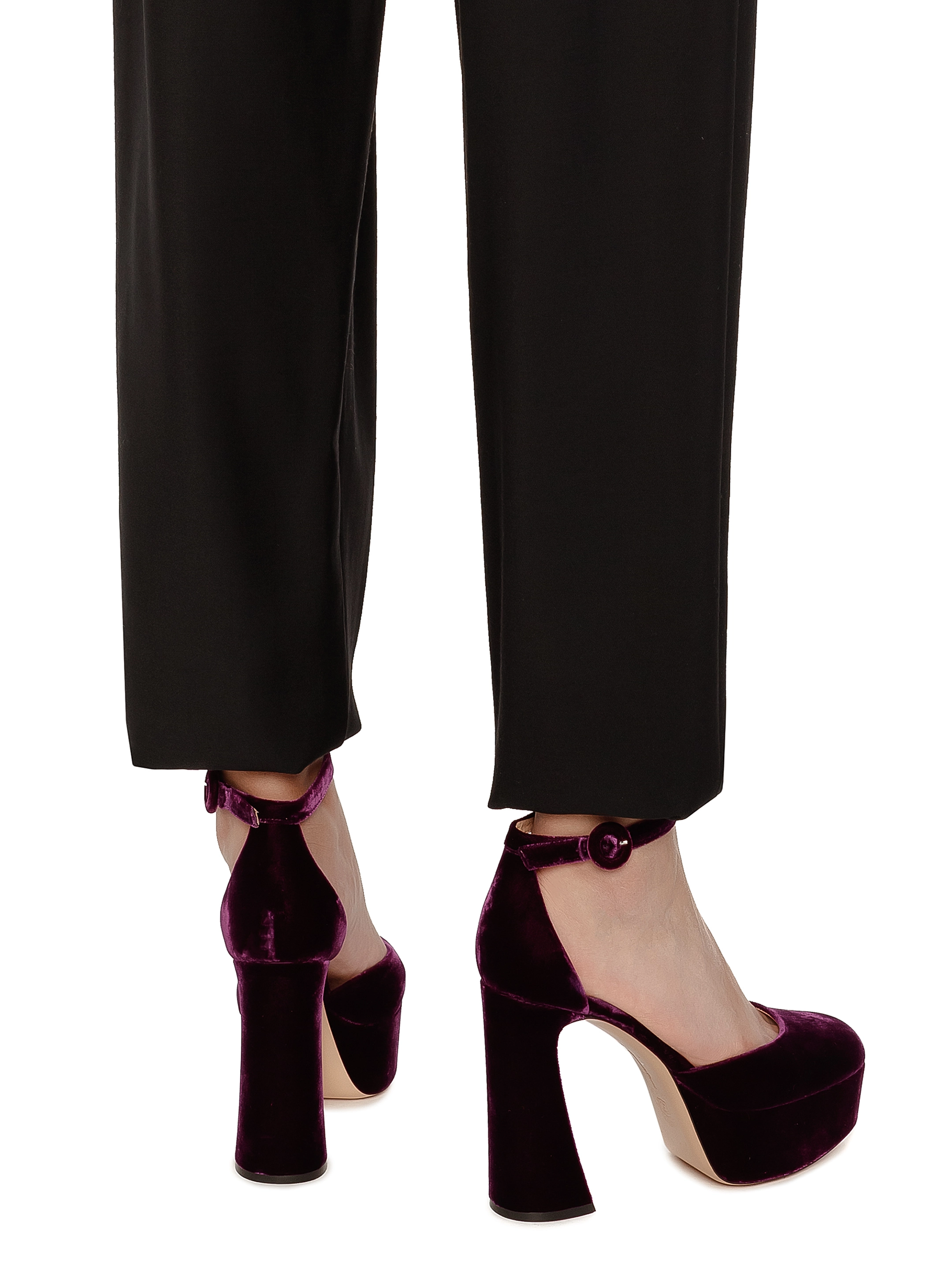 Gianvito Rossi women's HOLLY D'ORSAY velvet pumps - buy for 502400