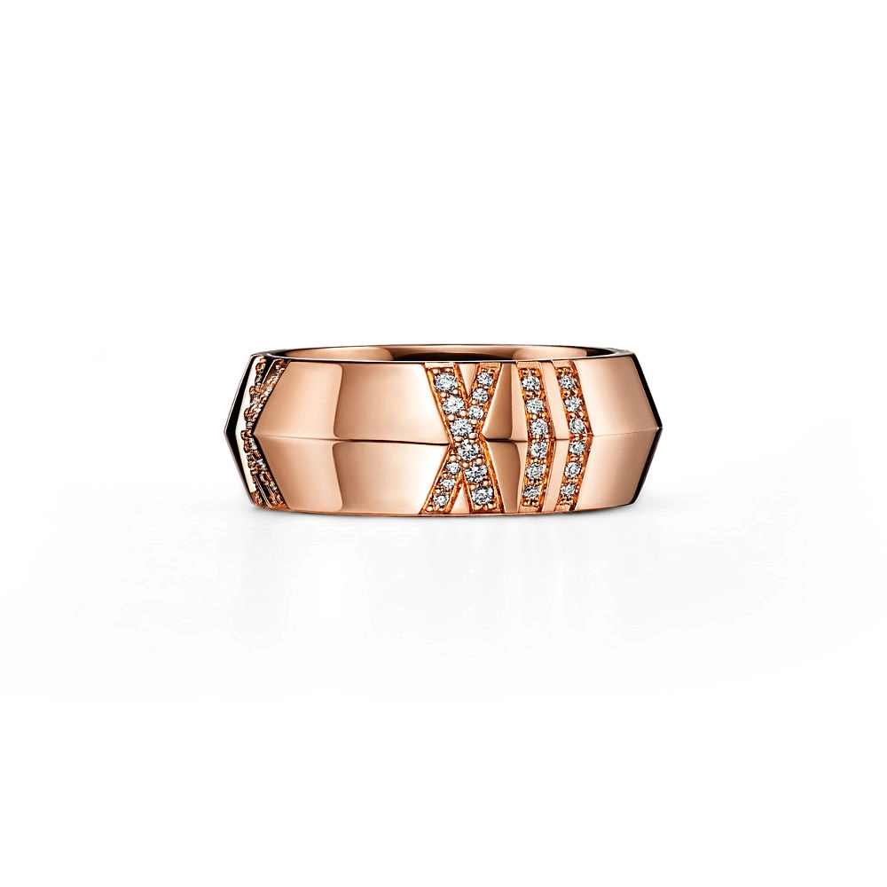Tiffany & Co. Atlas® X Closed Wide Ring Rose Gold - buy for