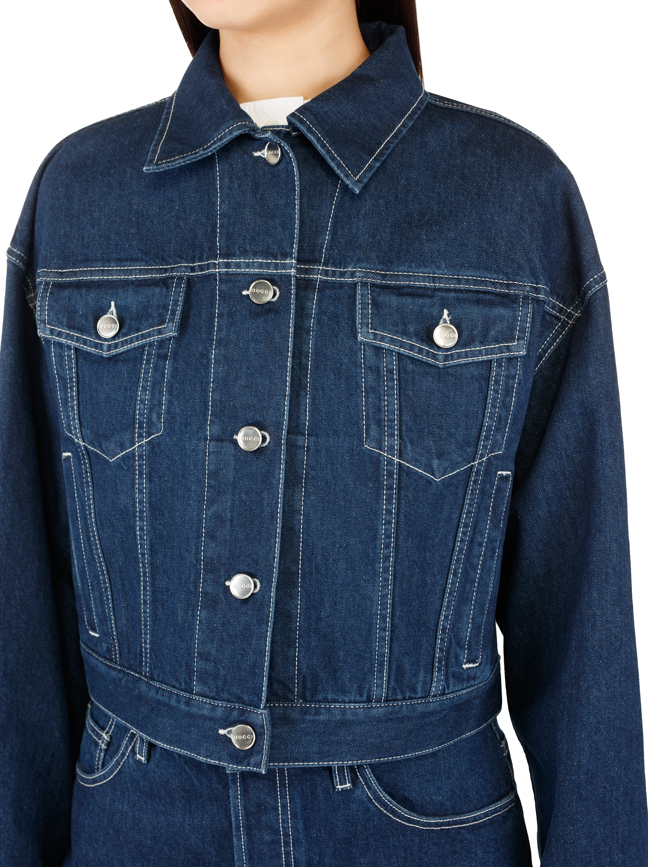 Gucci women's Cropped denim jacket - buy for 1194900 KZT in the