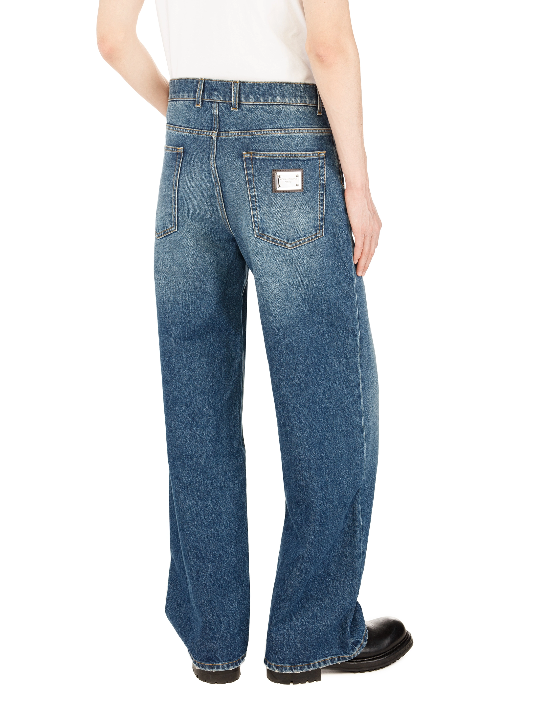 Dolce&Gabbana women's Logo wide-leg jeans - buy for 710000 KZT in