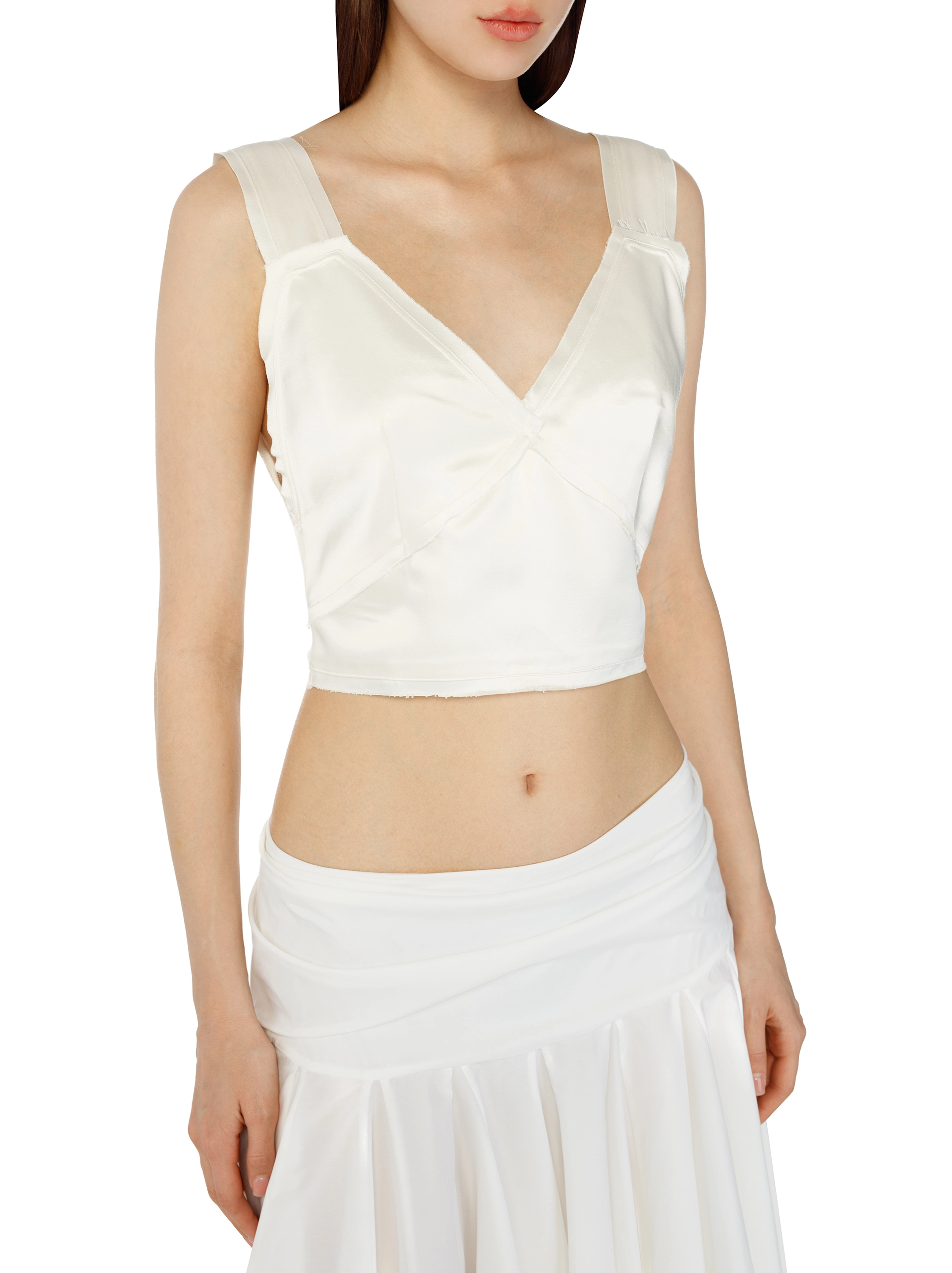 toteme ベアトップ TOTEME women's Cropped satin top - buy for 280275 KZT in the