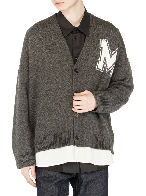 Woollen cardigan with logo MM6 MAISON MARGIELA for women - buy in