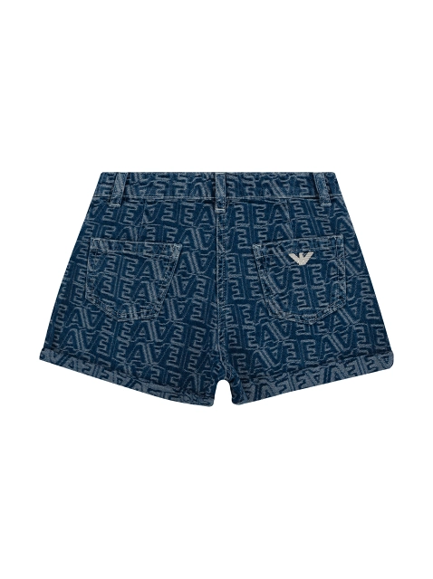 EMPORIO ARMANI women's Monogrammed denim shorts - buy for 58880