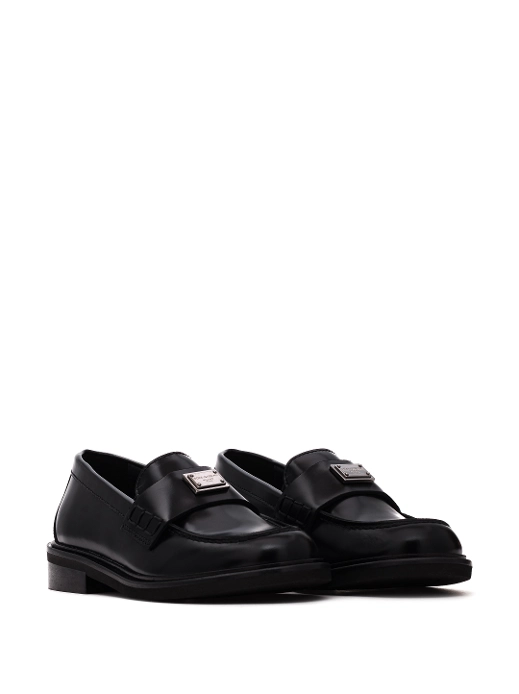 Dolce&Gabbana women's Logo leather loafers - buy for 151550 KZT in