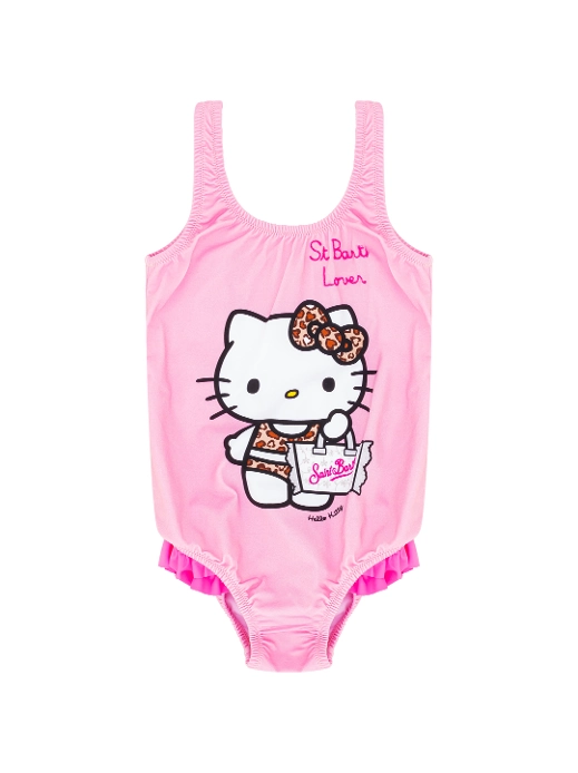 Слитный купальник с принтом
