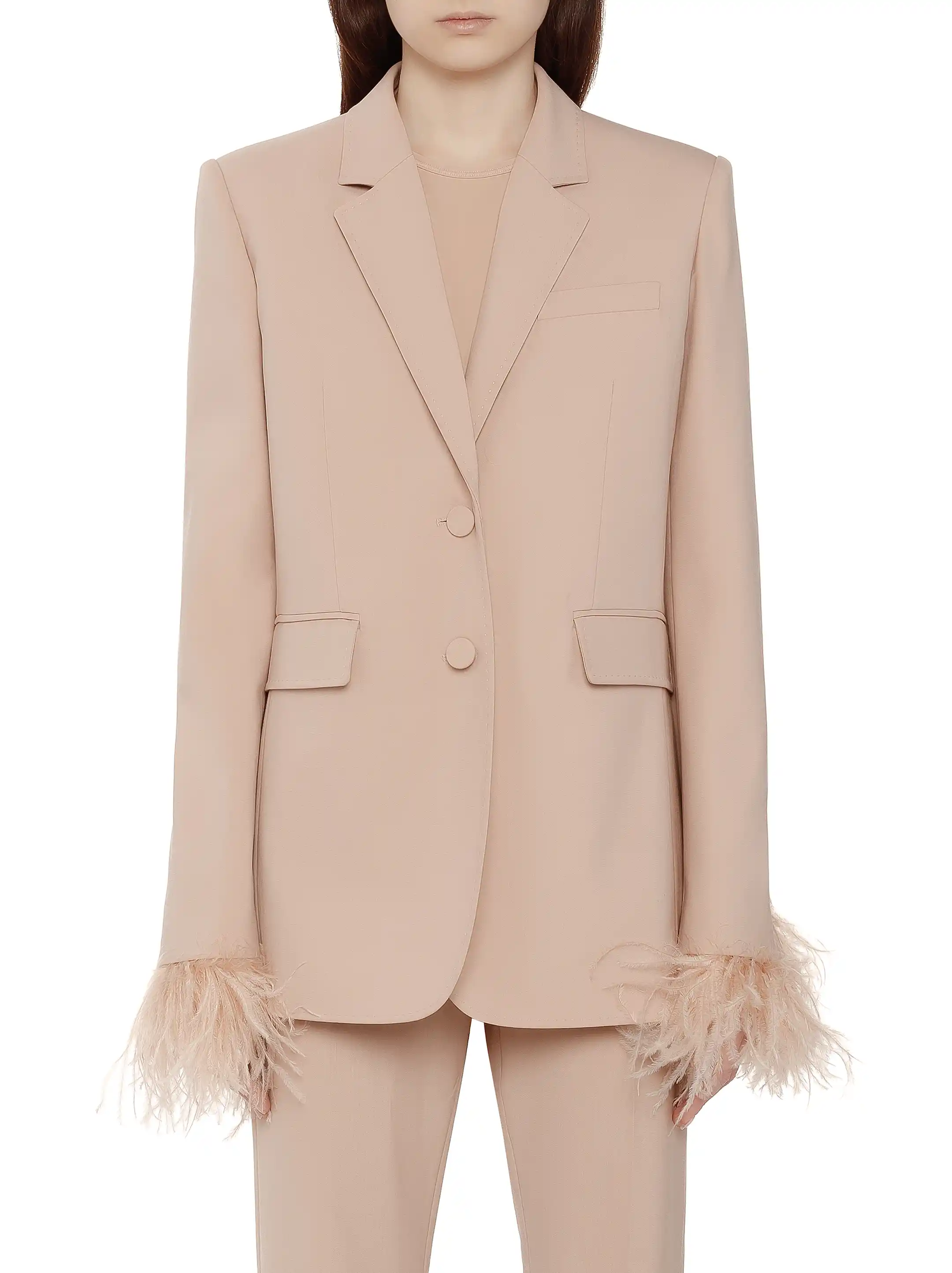 Valentino Garavani women's Single-breasted blazer with feathers