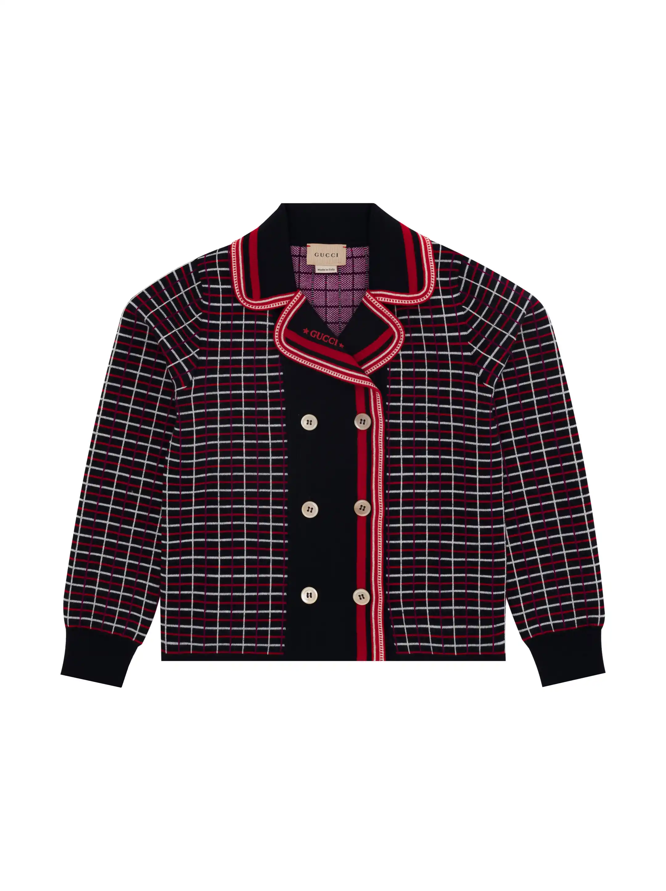Gucci women's Checkered knitted cardigan - buy for 655900 KZT in