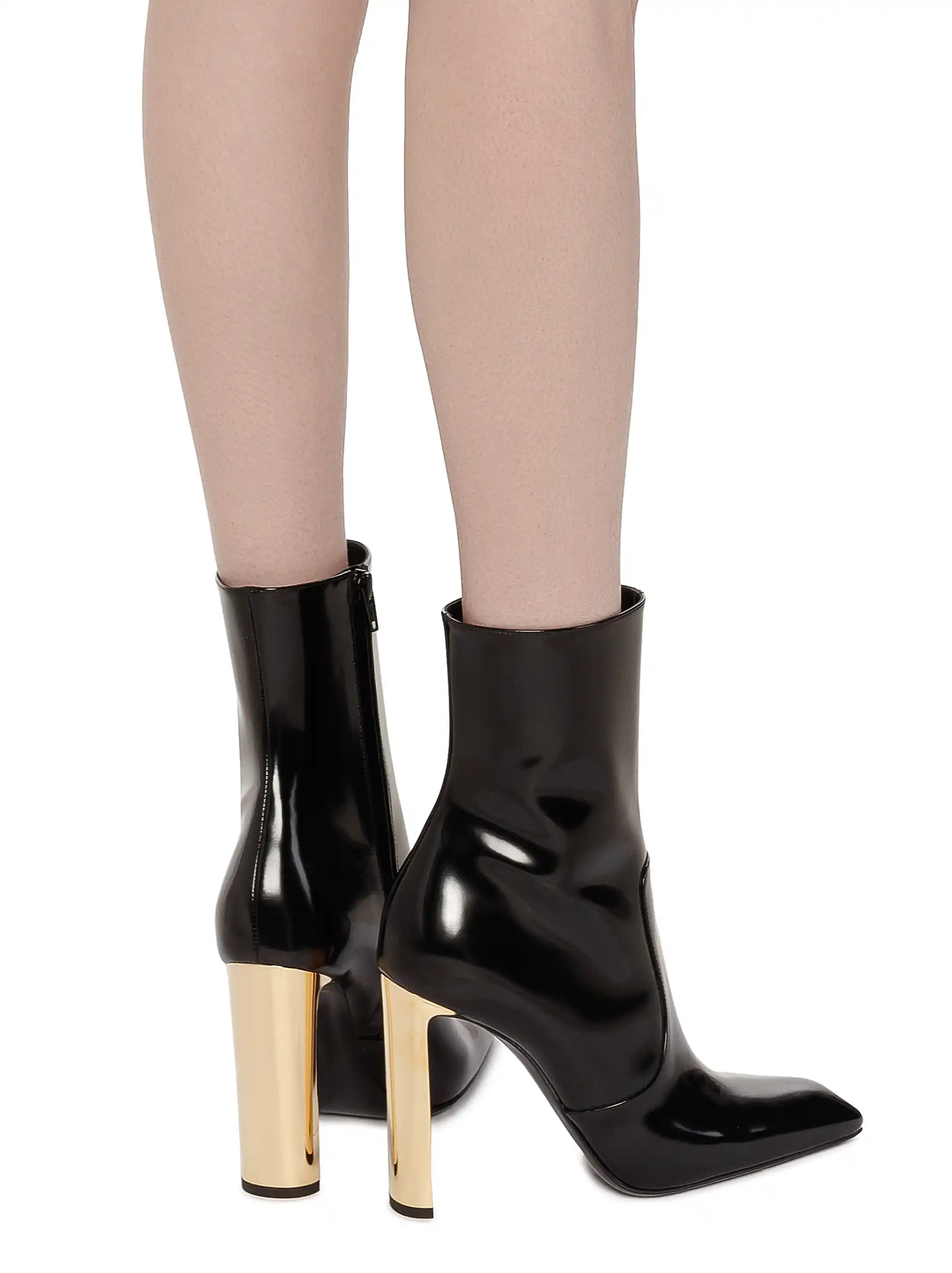 Saint Laurent women's Auteuil patent leather ankle boots - buy for