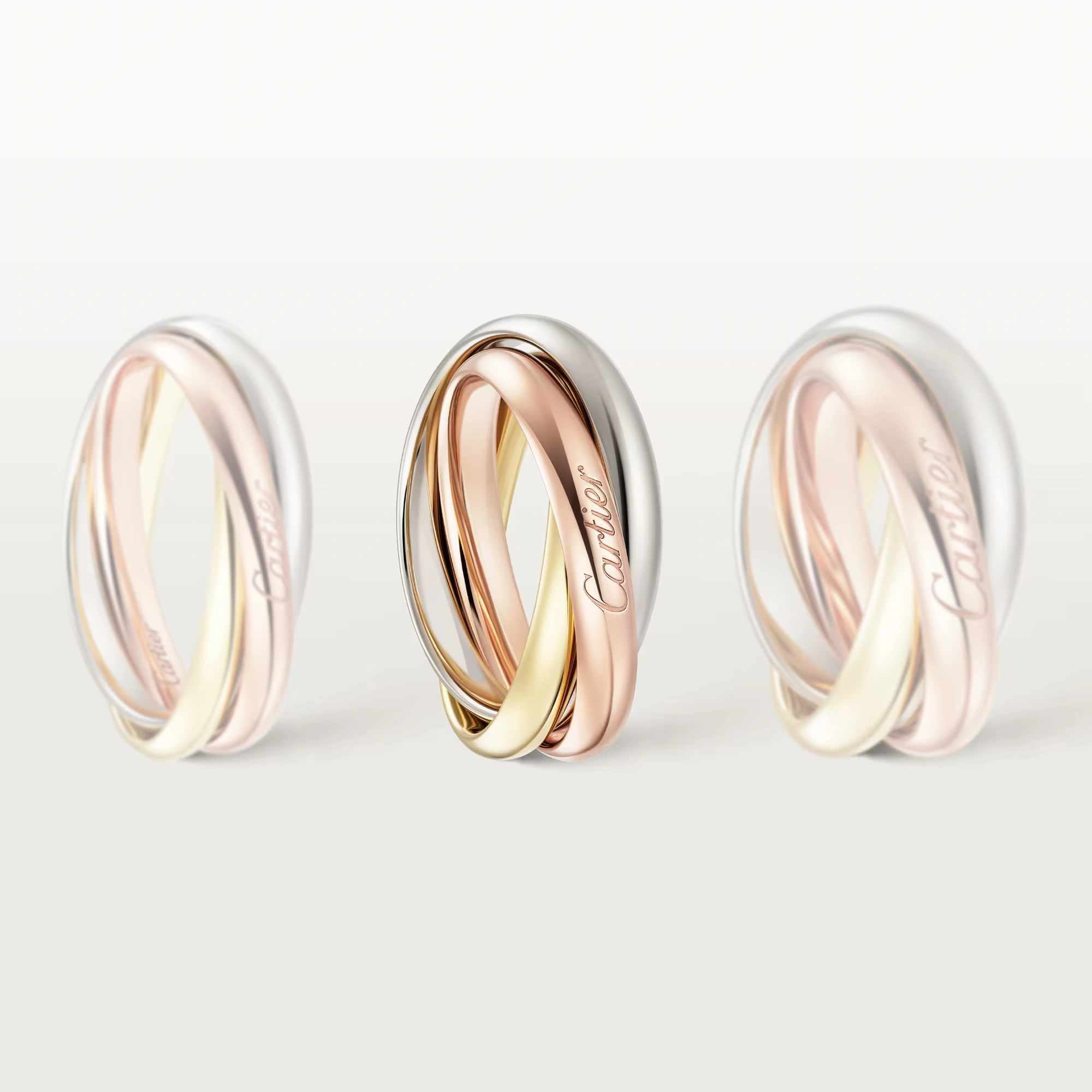 Cartier トリニティ リングSM #46 CartierTRINITYSM Cartier Trinity Ring Rose gold 750 - buy for 1499000 KZT in the