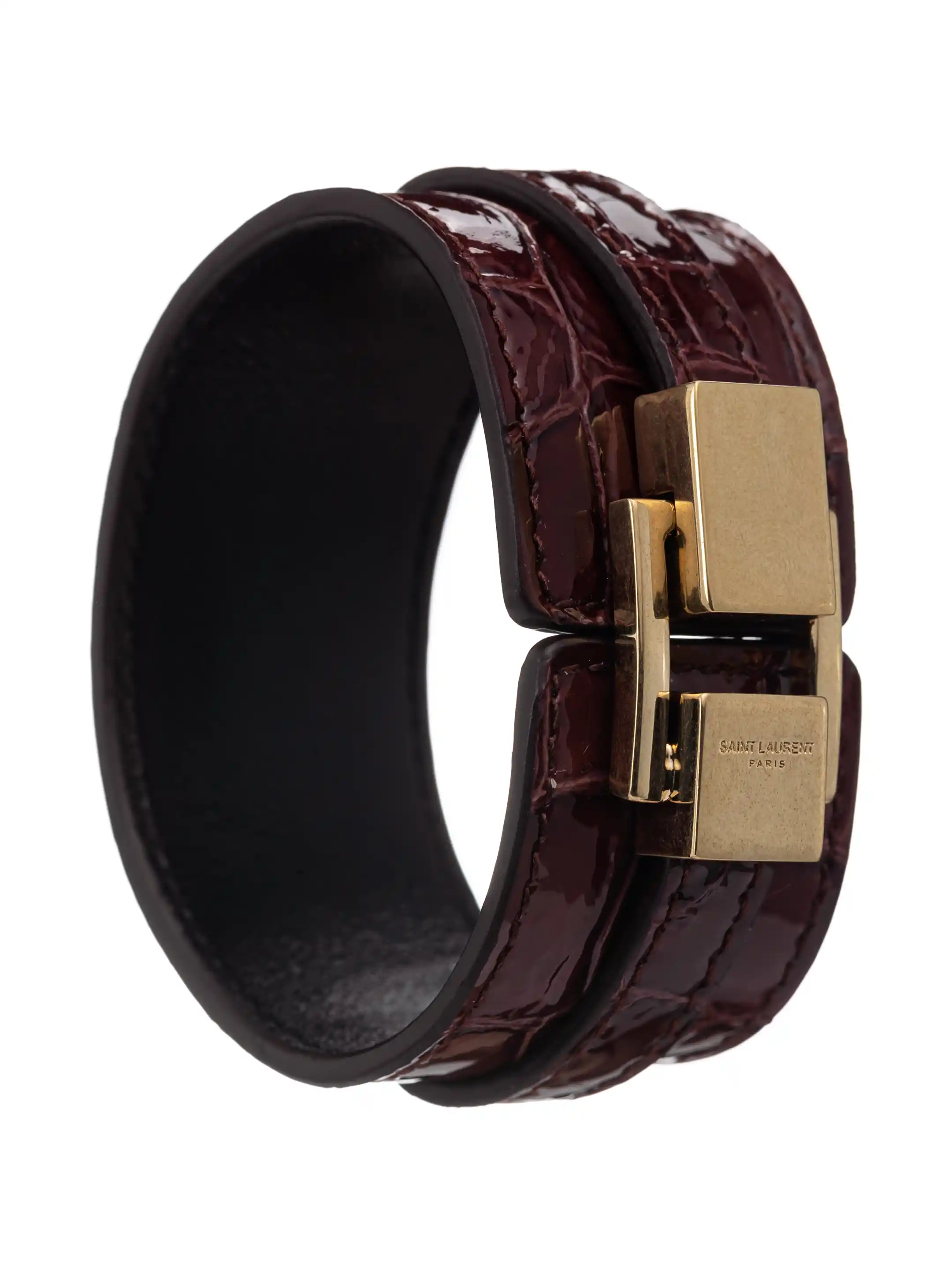 Saint Laurent women's Le Carré leather bracelet - buy for 289400