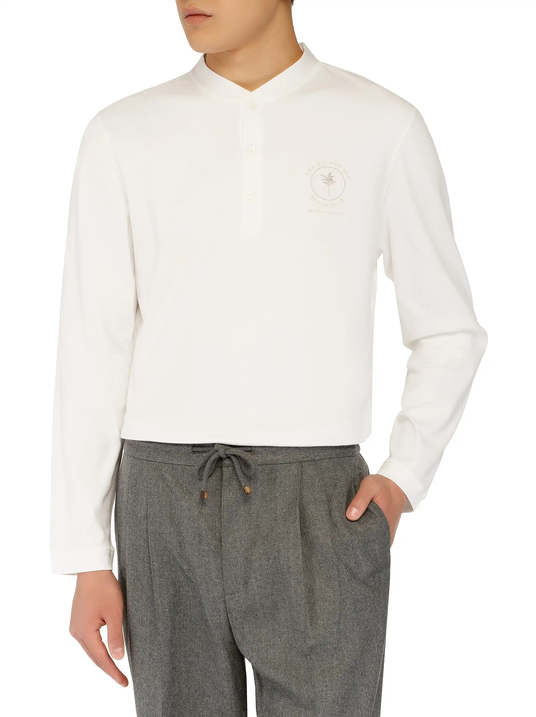 Brunello Cucinelli women's Logo cotton longsleeve - buy for 306540
