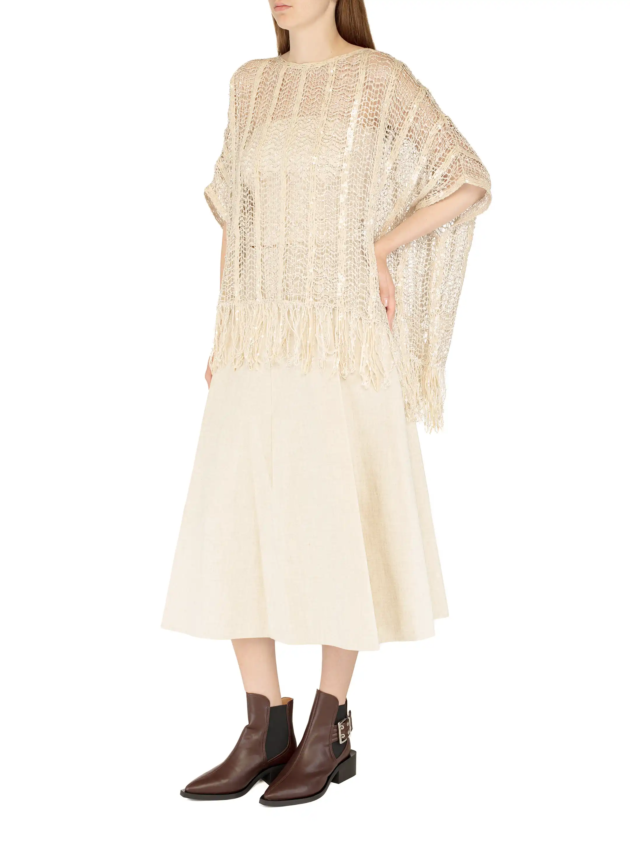 Brunello Cucinelli women's Sequin embellished cape - buy for