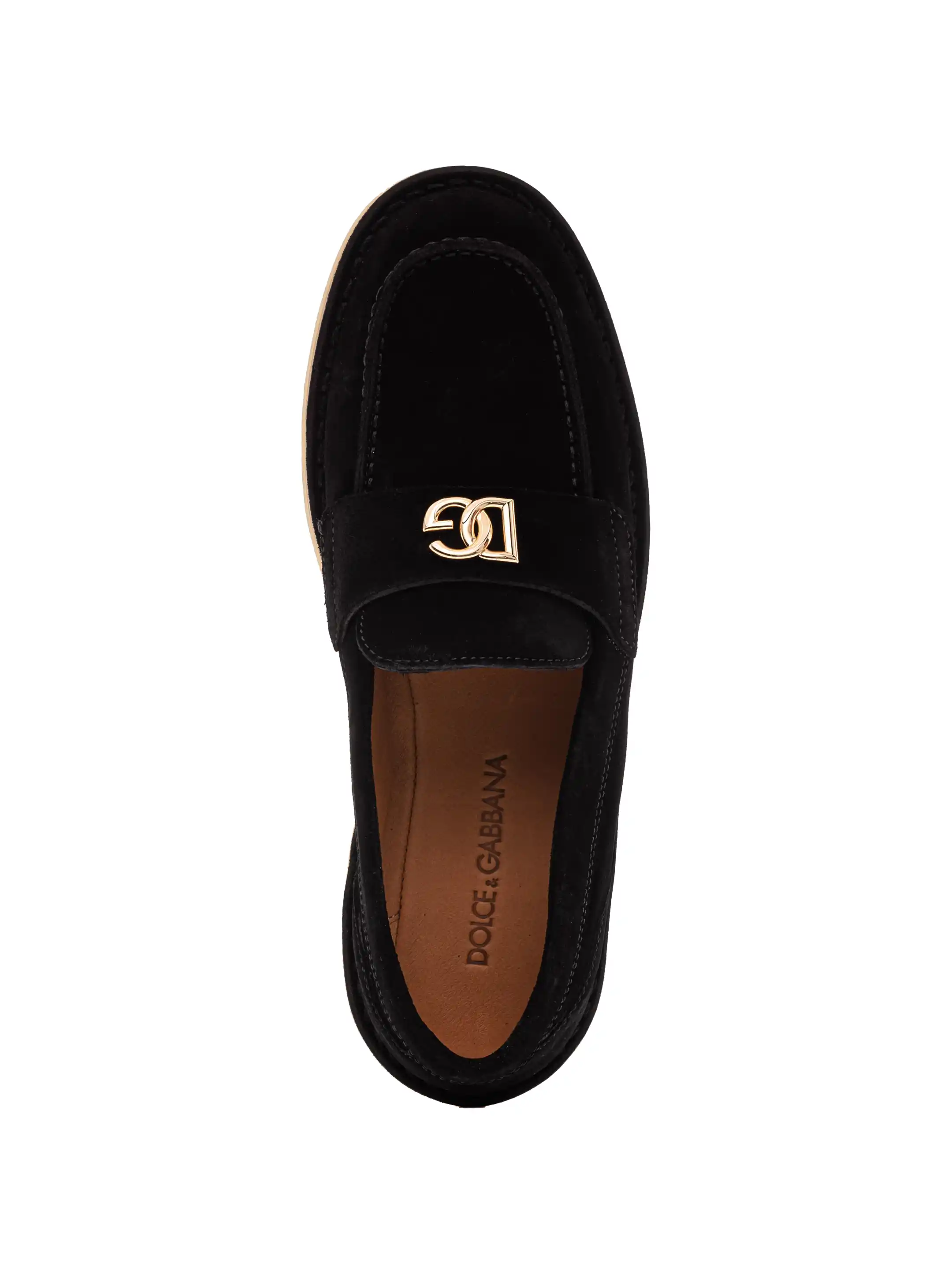 Dolce&Gabbana women's DG Suede loаfers - buy for 671400 KZT in the