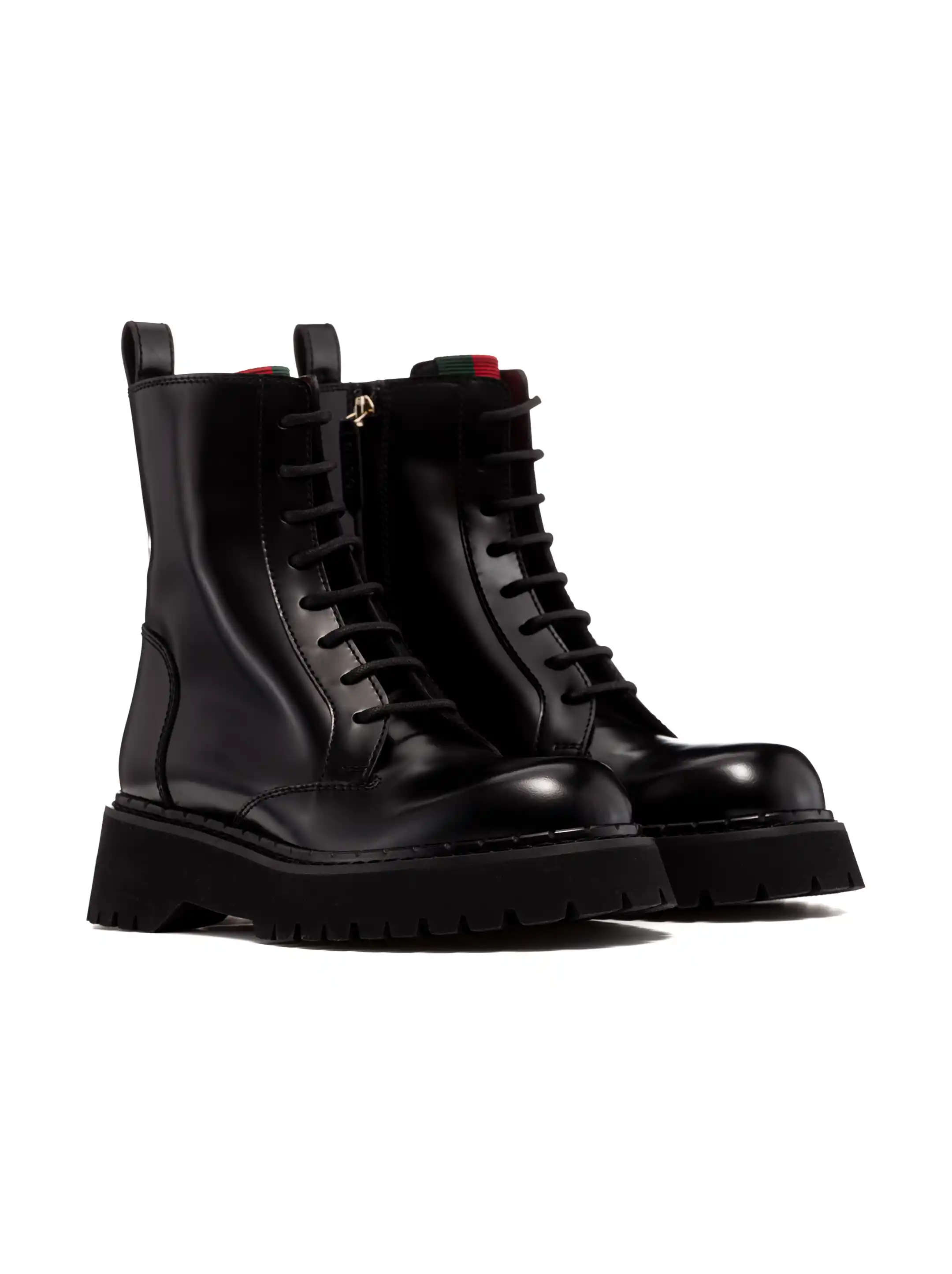 Gucci women's Web leather boots - buy for 833600 KZT in the