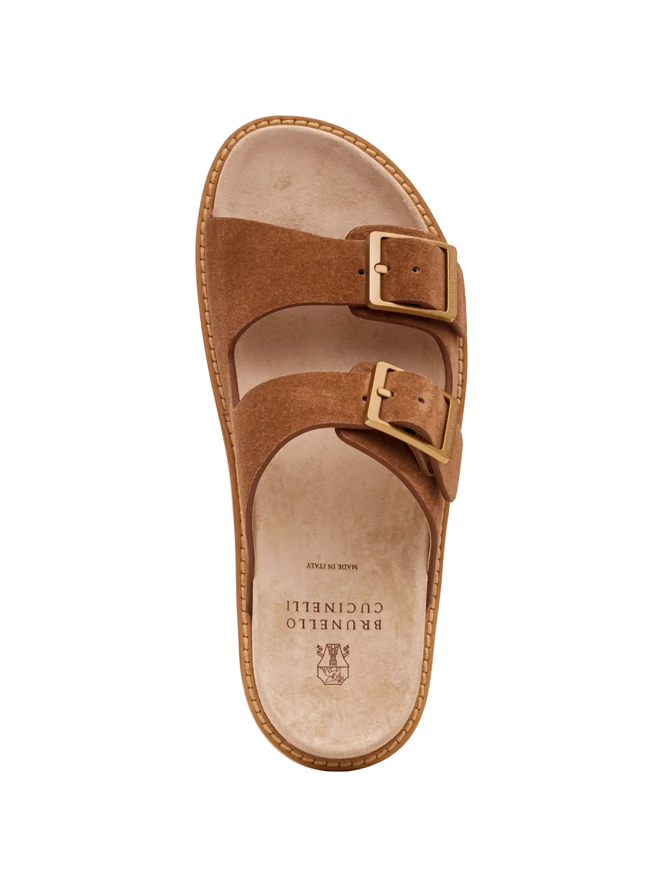 Brunello Cucinelli women's Suede flip flops - buy for 462000 KZT