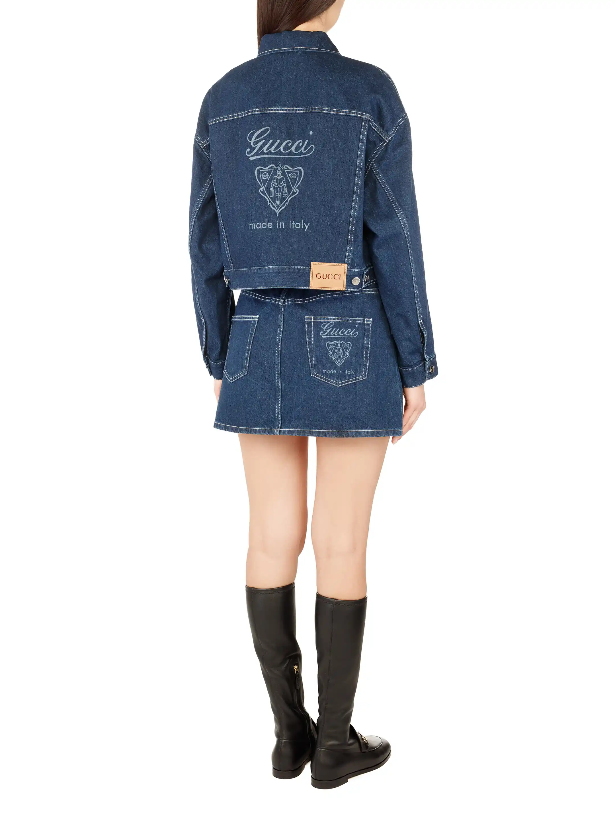 Gucci women's Cropped denim jacket - buy for 1194900 KZT in the