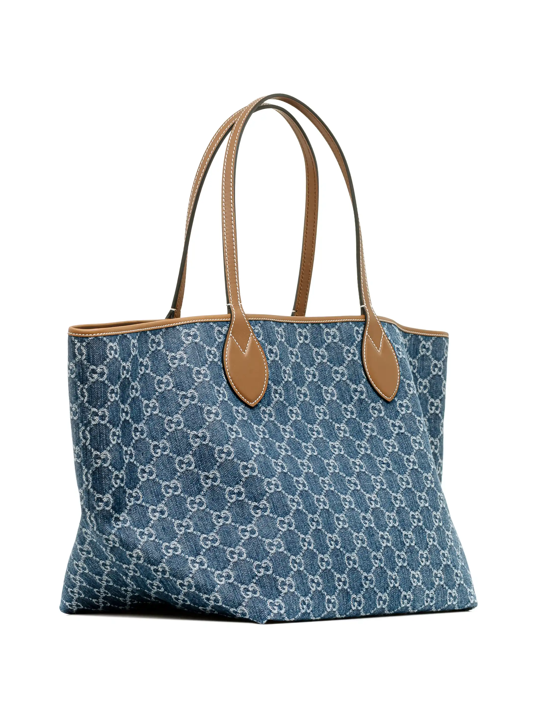 GUCCI トートバッグ ダメージデニム 青　GG柄 肩掛け Gucci women's Gucci Totissima shopper bag - buy for 1166500 KZT in