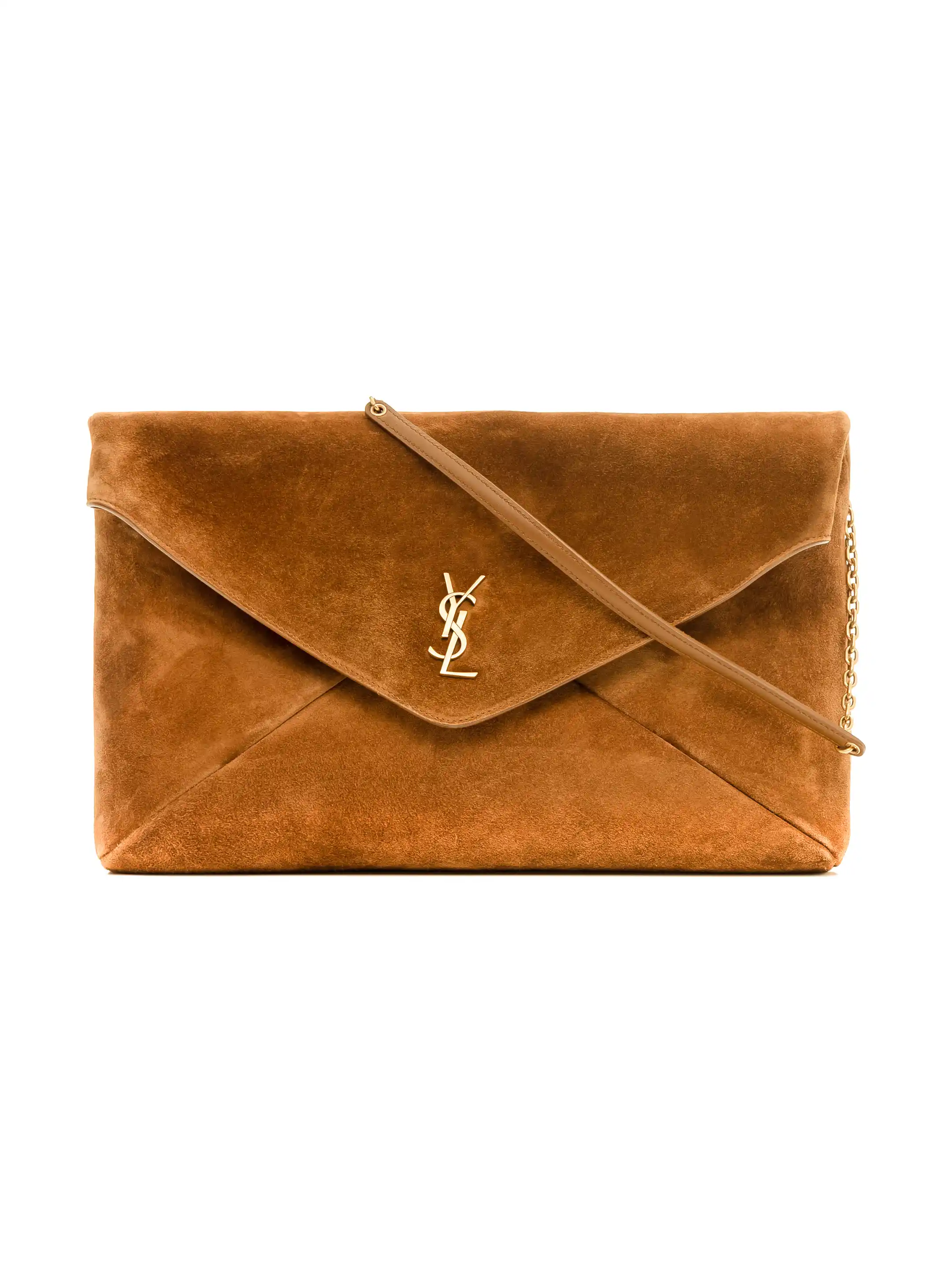 Saint Laurent women's Cassandre XXL suede clutch - buy for 1442900