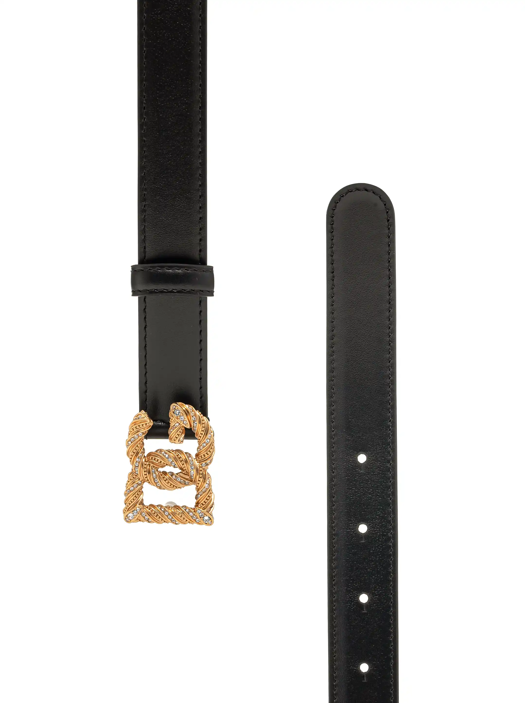 Dolce&Gabbana women's DG logo leather belt - buy for 578000 KZT in